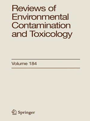 cover image of Reviews of Environmental Contamination and Toxicology 184